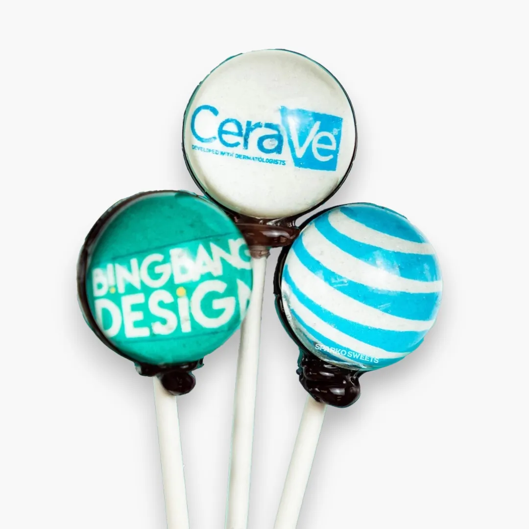 Custom Lollipops - 1.26" Sphere (Yellow)