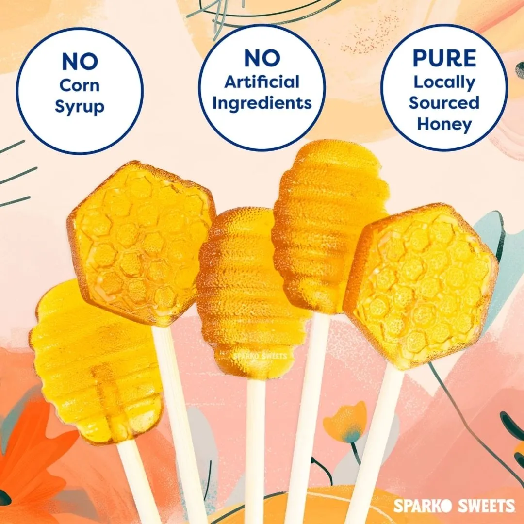 Honey Dipper Lollipops - 1.5"