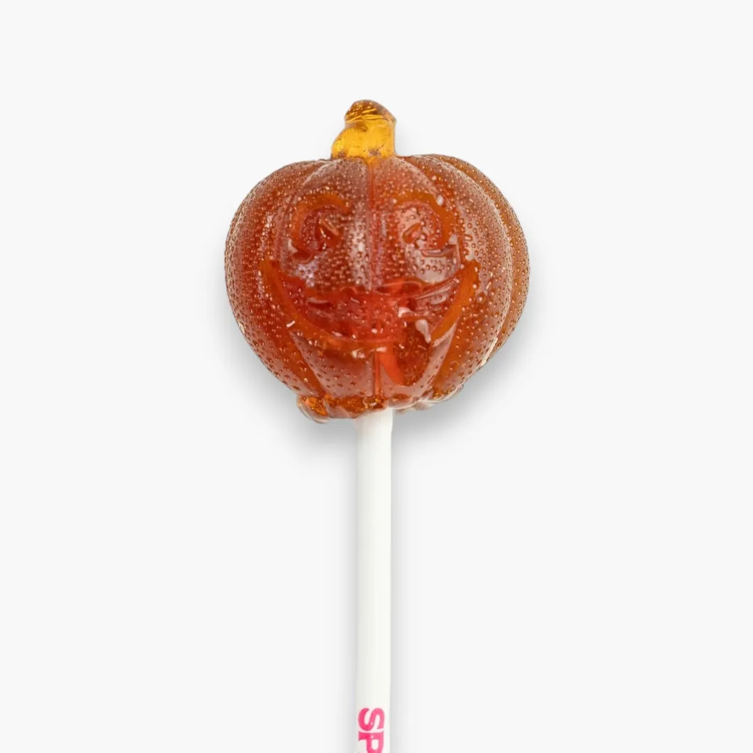 Honey Jack-O'-Lantern 3D Pumpkin Lollipops - 1.13"