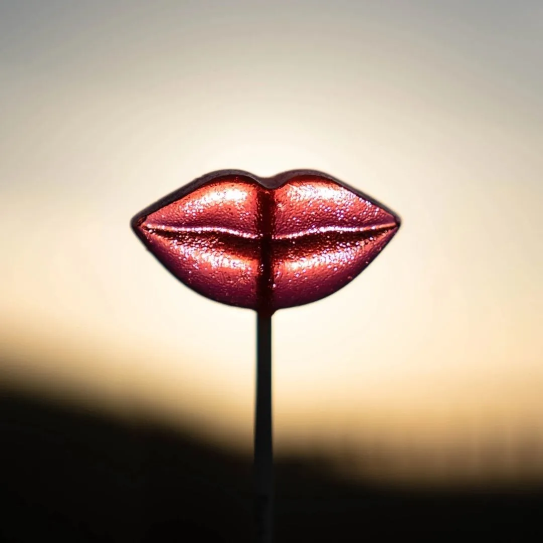 Lip Lollipops - 2.5" (Pink)