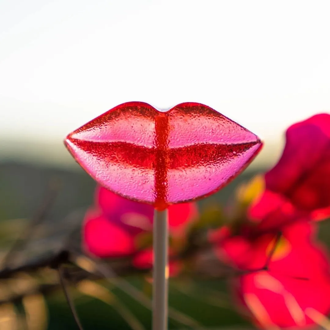 Lip Lollipops - 2.5" (Pink)