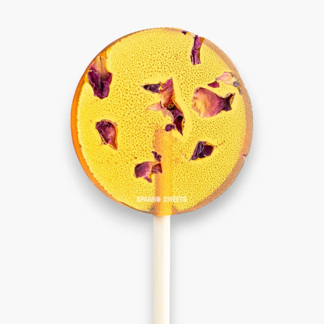 Natural Pops Honey Rose Lollipops - 1.7"