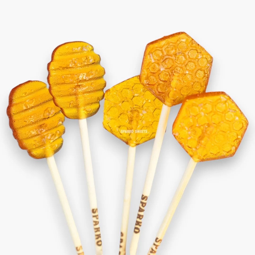 Sea Salt Honey Dipper Lollipops - 1.5"