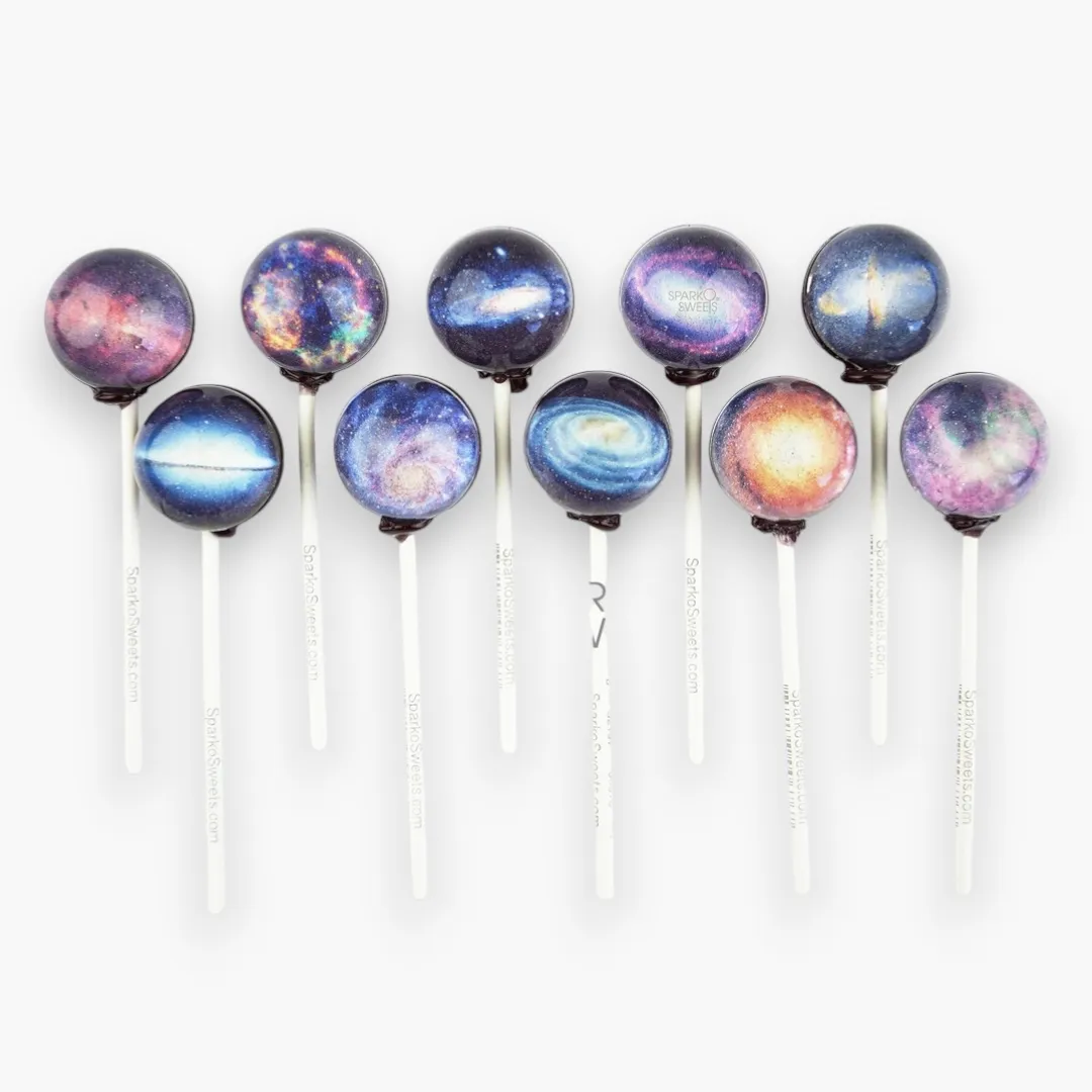 Sugar Free Galaxy Lollipops - Galactic Designs