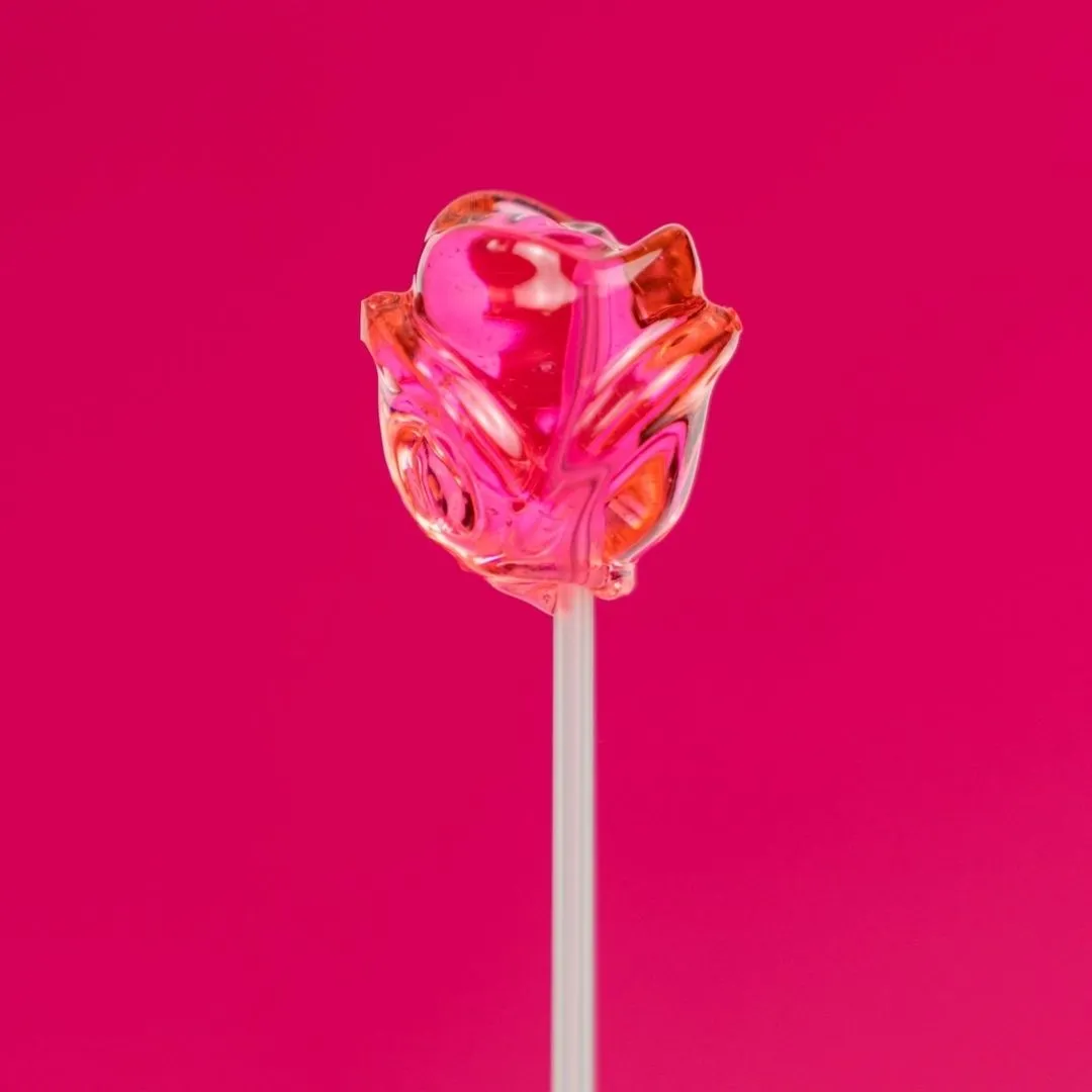 Twinkle Pops 3D Roses Long-Stem Lollipops (Color Mix)