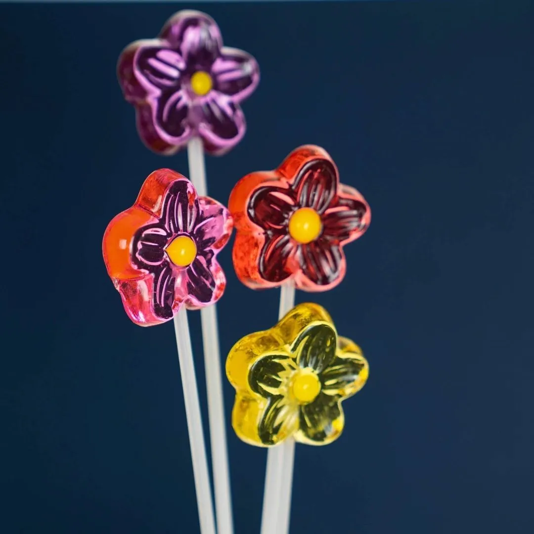Twinkle Pops Daisy Long-Stem Lollipops (Green)