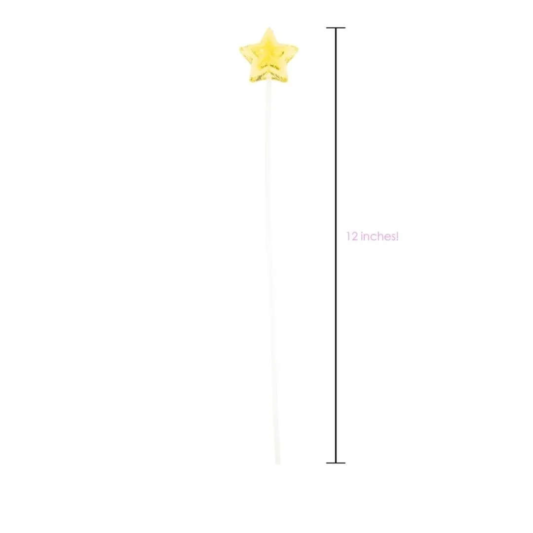 Twinkle Pops Double Color Star Long-Stem Lollipops - Yellow & Orange