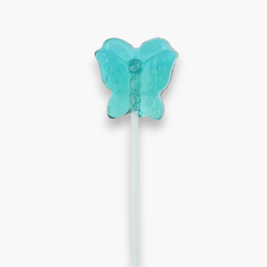 Twinkle Pops Sugar Free Butterfly Long-Stem Lollipops (Color Mix)