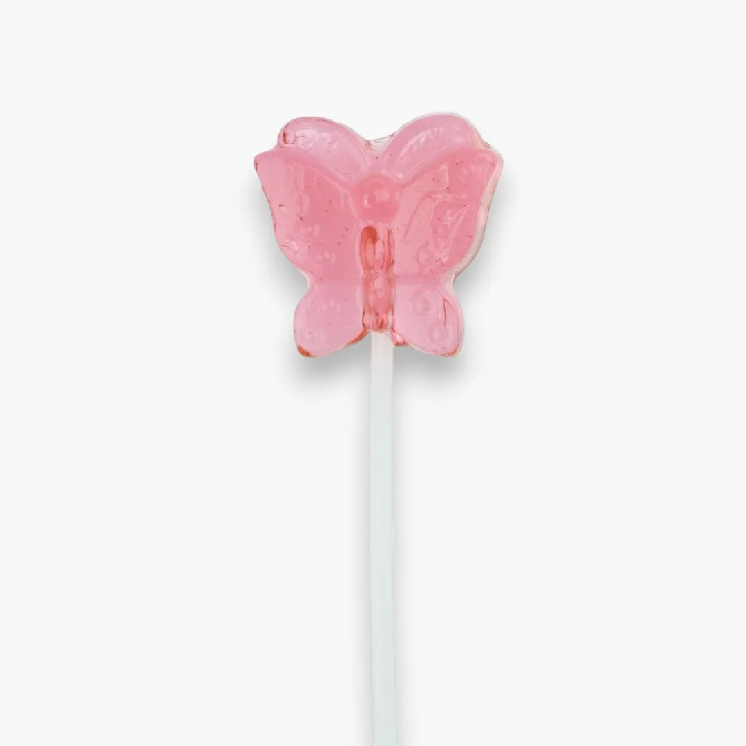 Twinkle Pops Sugar Free Butterfly Long-Stem Lollipops (Purple)