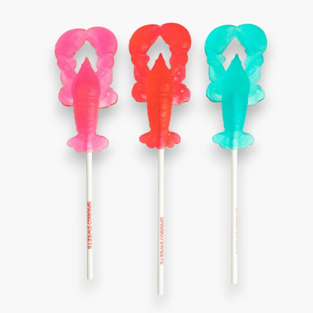 Watermelon Red Lobster Lollipops - 3.5" (Blue)