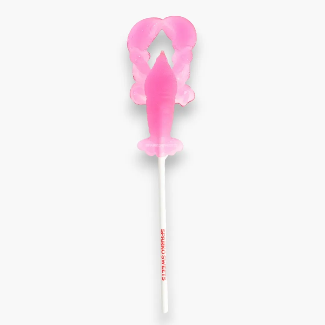 Watermelon Red Lobster Lollipops - 3.5" (Pink)