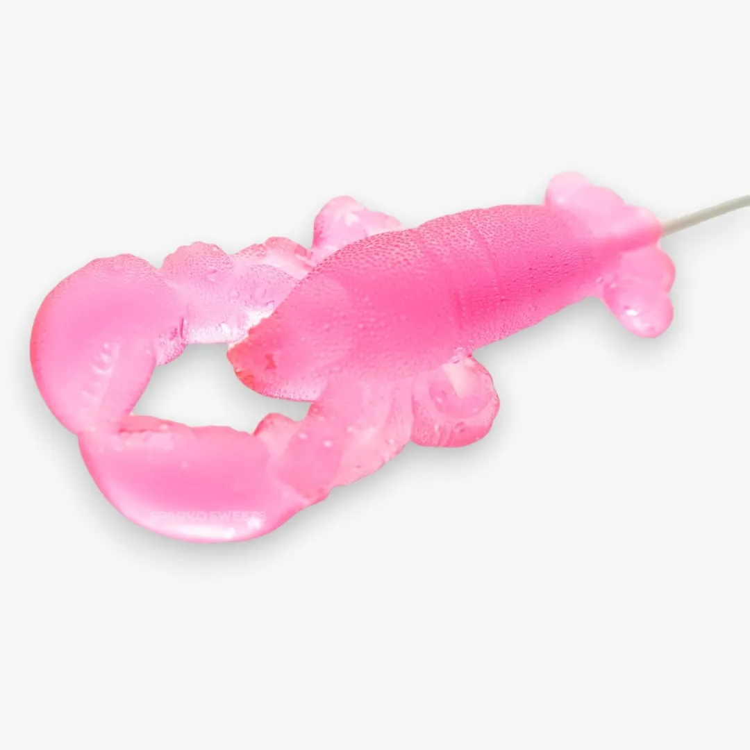 Watermelon Red Lobster Lollipops - 3.5" (Pink)