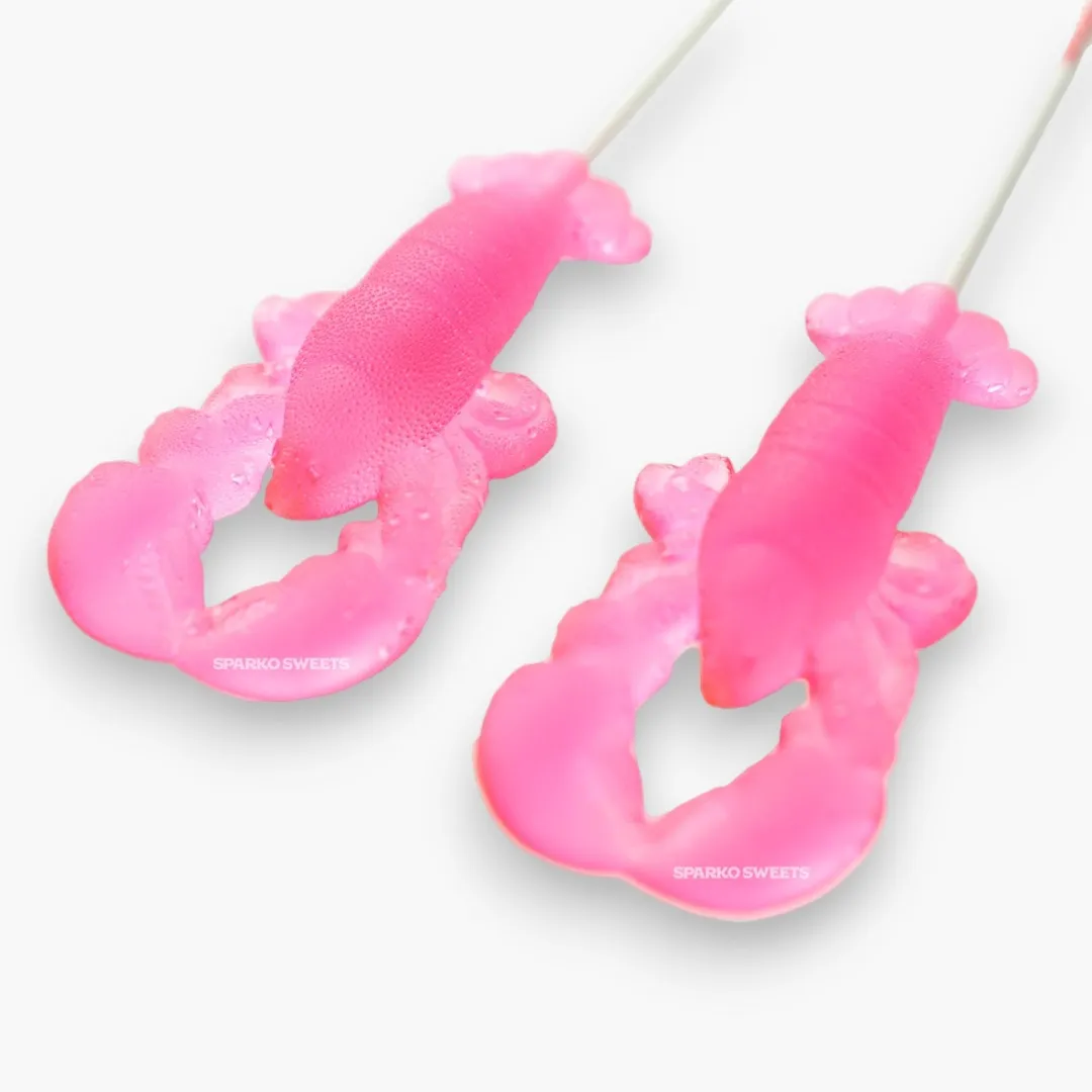 Watermelon Red Lobster Lollipops - 3.5" (Pink)