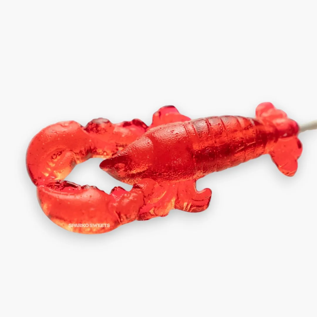 Watermelon Red Lobster Lollipops - 3.5" (Red)