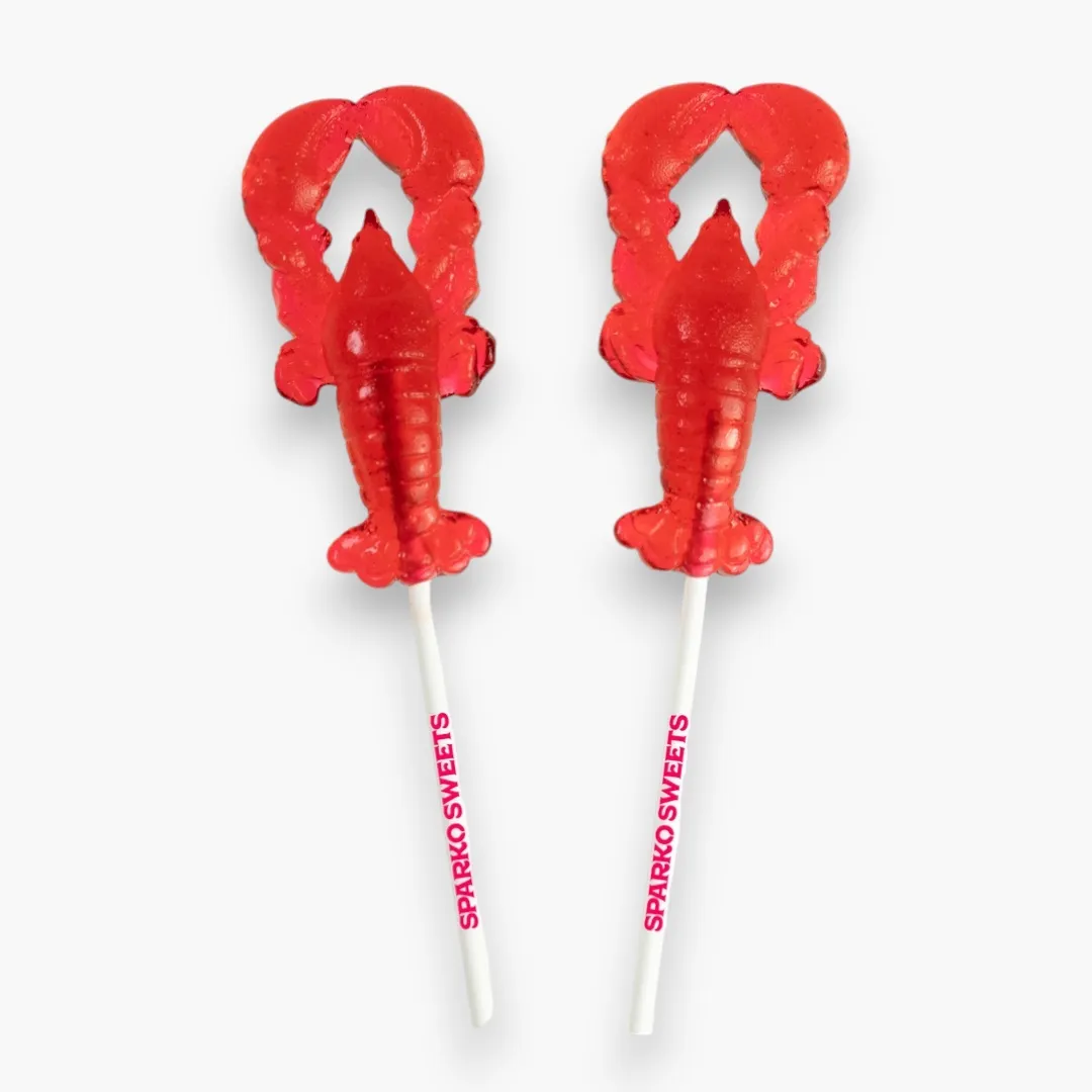 Watermelon Red Lobster Lollipops - 3.5" (Red)