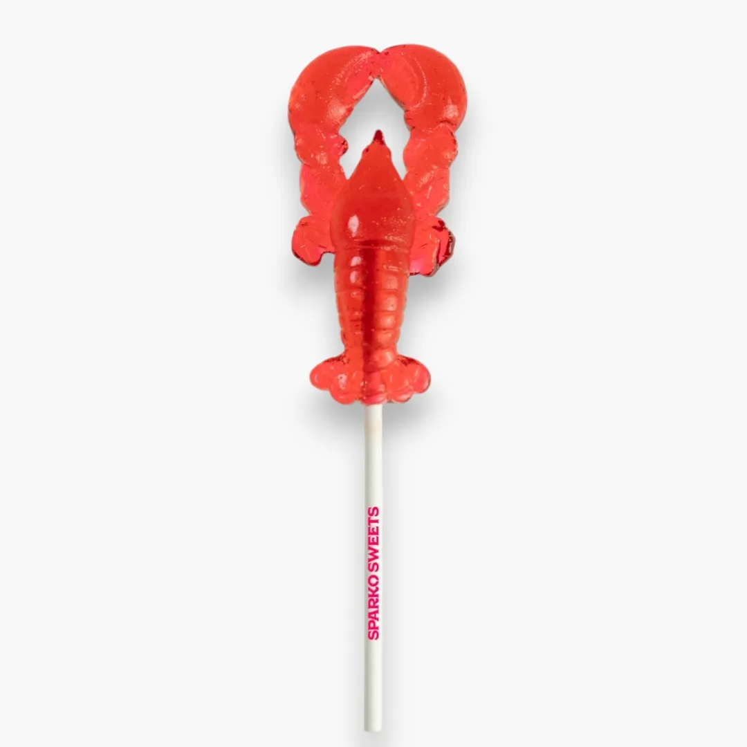 Watermelon Red Lobster Lollipops - 3.5" (Red)