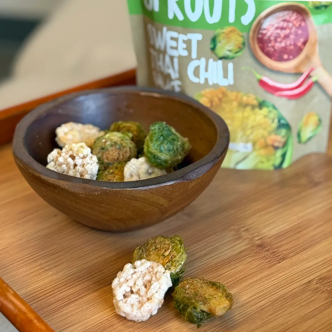 Brussels Sprouts w/ Sticky Rice Chips - Sweet Thai Chili (1.06 oz./30g Bags)