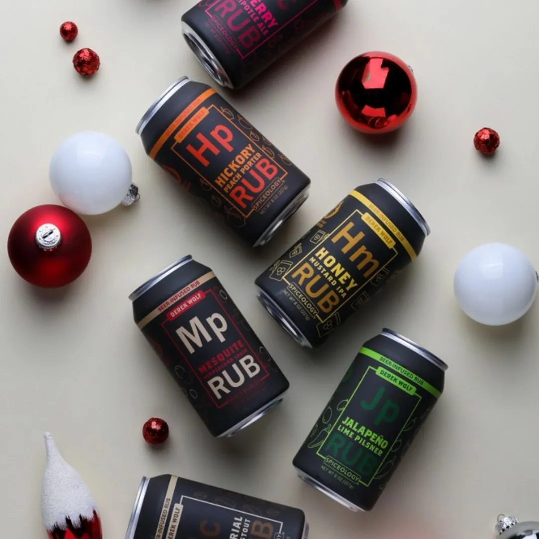 6 Pack Beer Rub Sampler