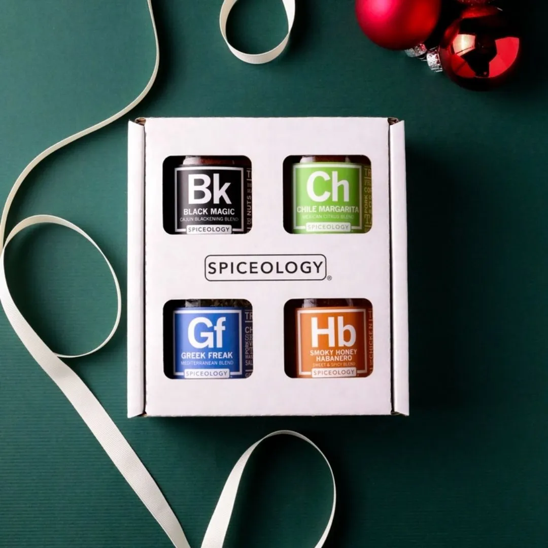 Bbq Rub Gift Set | 4 Glass Jars