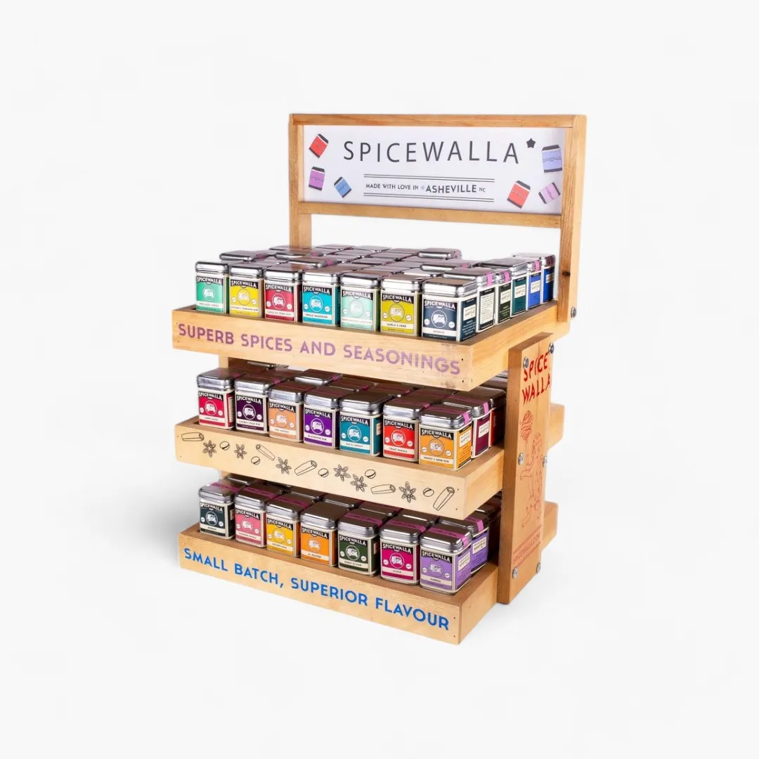 Spicewalla Wood Countertop Display Unit - Small