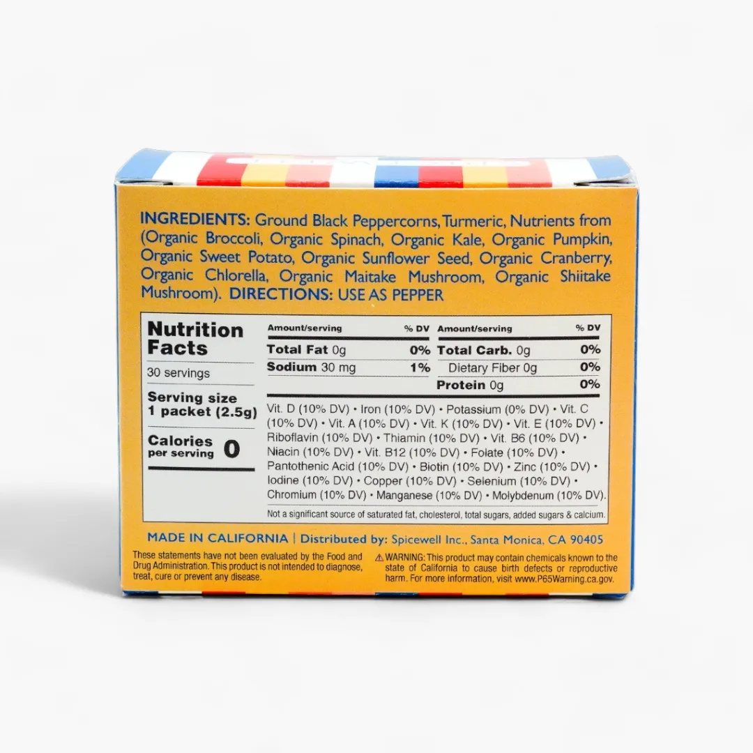 New Pepper 30 On-The-Go Individual Servings