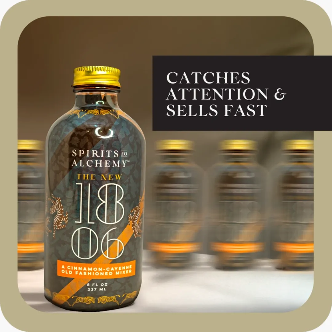 The New 1806 Spicy | Old Fashioned Cocktail Mixer | Gift