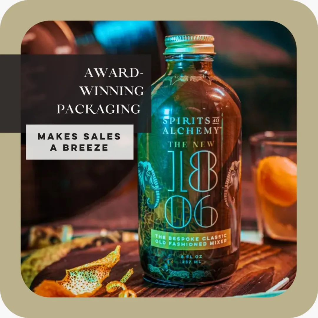 The New 1806 | Classic Old Fashioned Cocktail Mixer | Gift