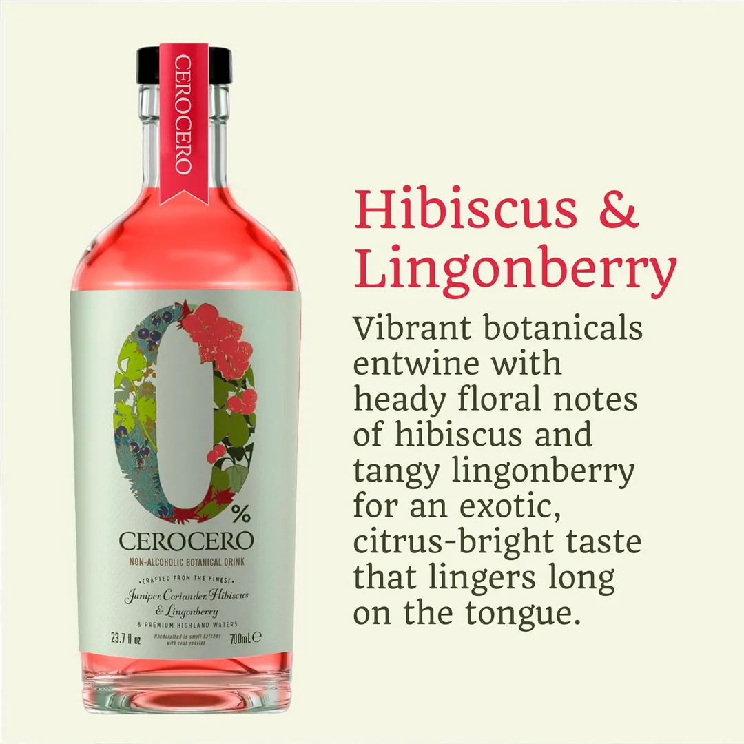 CeroCero - Hibiscus & Lingonberry (0.0% ABV Gin)