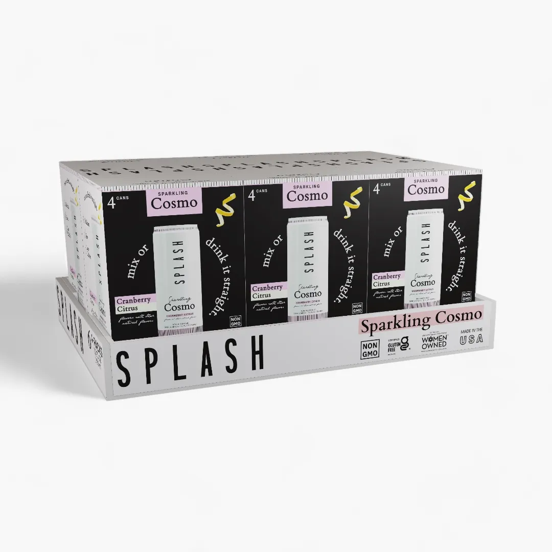 SPLASH Mixers Sparkling Cosmo 12oz (4-Packs)