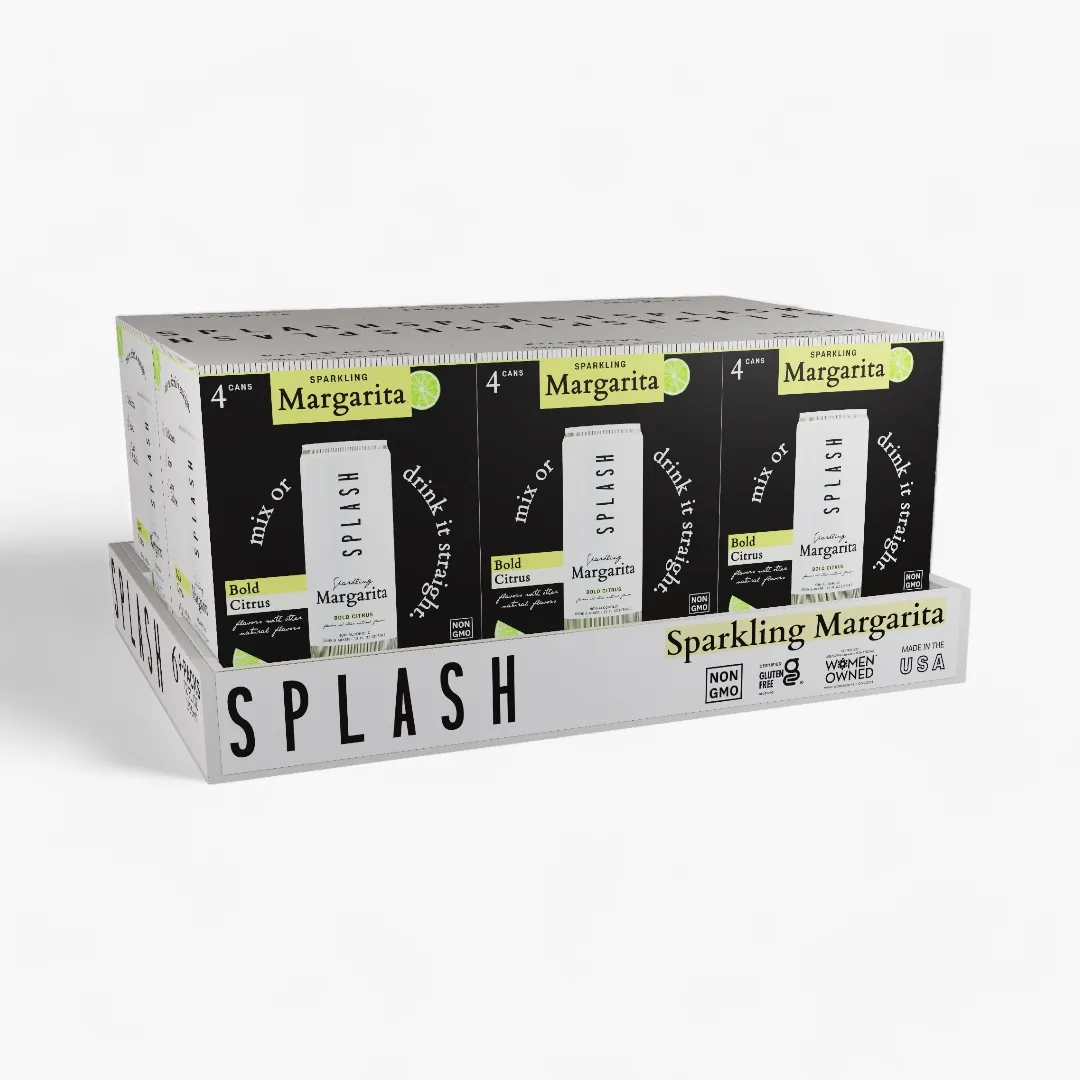 SPLASH Mixers Sparkling Margarita 12oz (4-Packs)