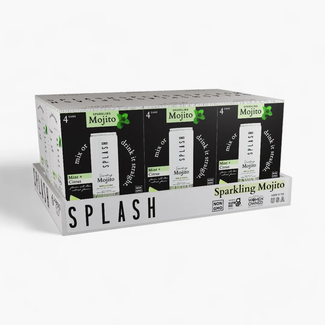 SPLASH Mixers Sparkling Mojito 12oz (4-Packs)