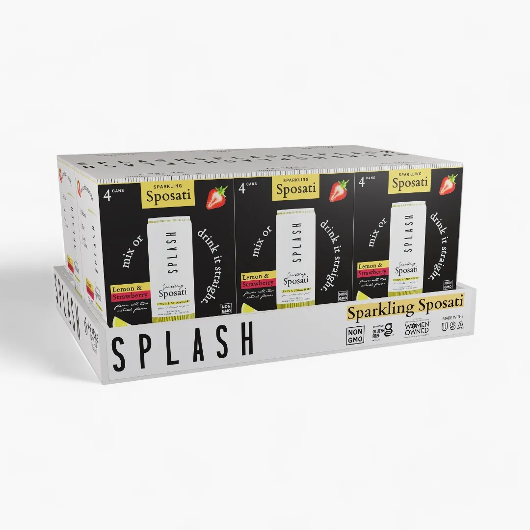 SPLASH Mixers Sparkling Sposati 12oz (4-Packs)
