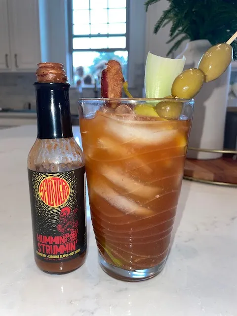Hummin' & Strummin' Hot Sauce | Strawberry | Carolina Reaper | 5 Fl Oz Bottles