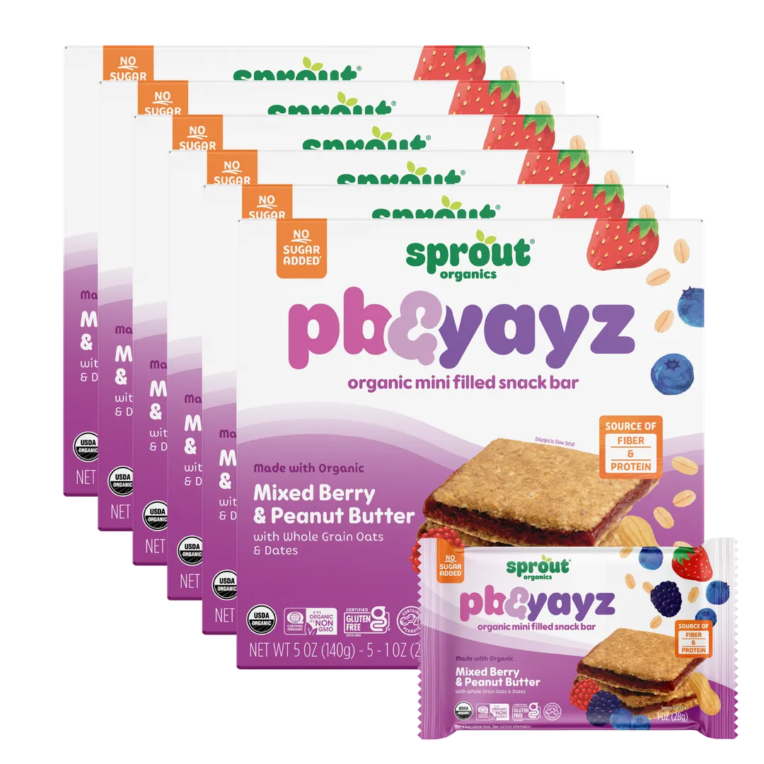 Yayz Filled Snack Bar, Mixed Berry & Peanut Butter