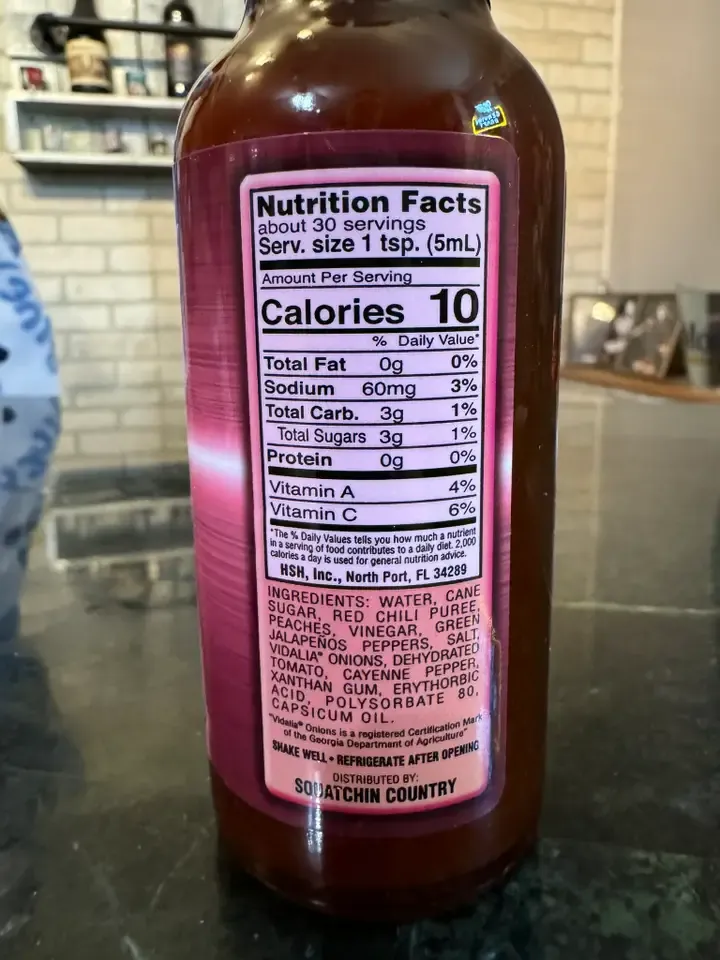 Miss Squatch's Sweet & Sassy Peach Hot Sauce