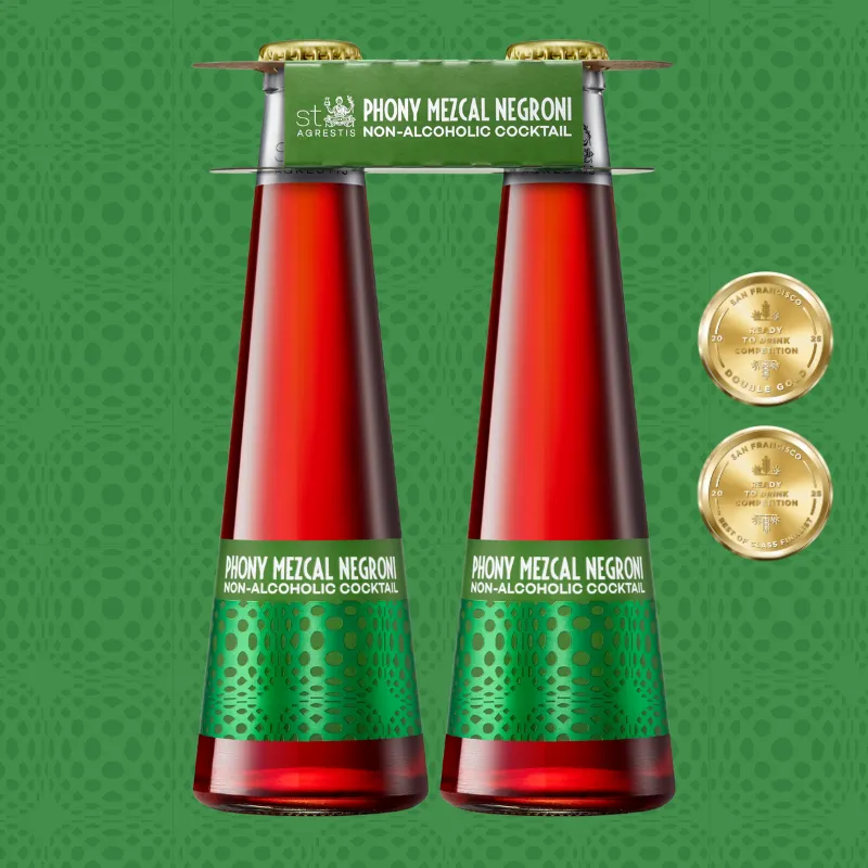 St. Agrestis Non-Alcoholic Phony Mezcal Negroni.