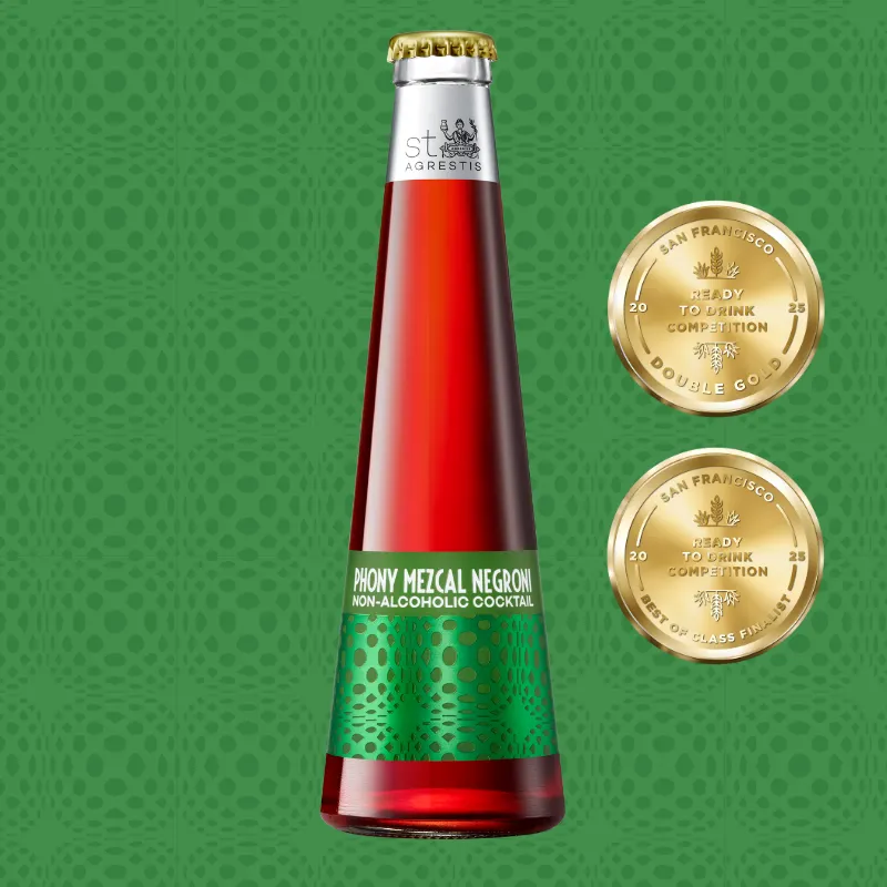 St. Agrestis Non-Alcoholic Phony Mezcal Negroni.
