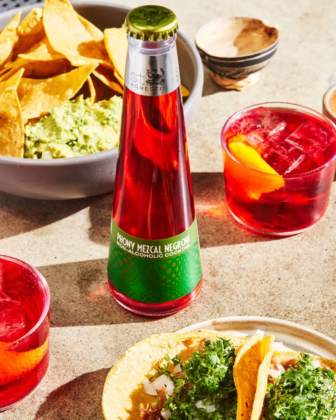 St. Agrestis Non-Alcoholic Phony Mezcal Negroni.