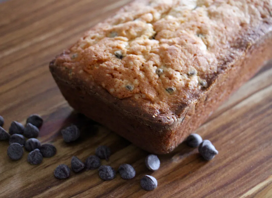 Chocolate Chip Cream Cheese Pound Loaf
