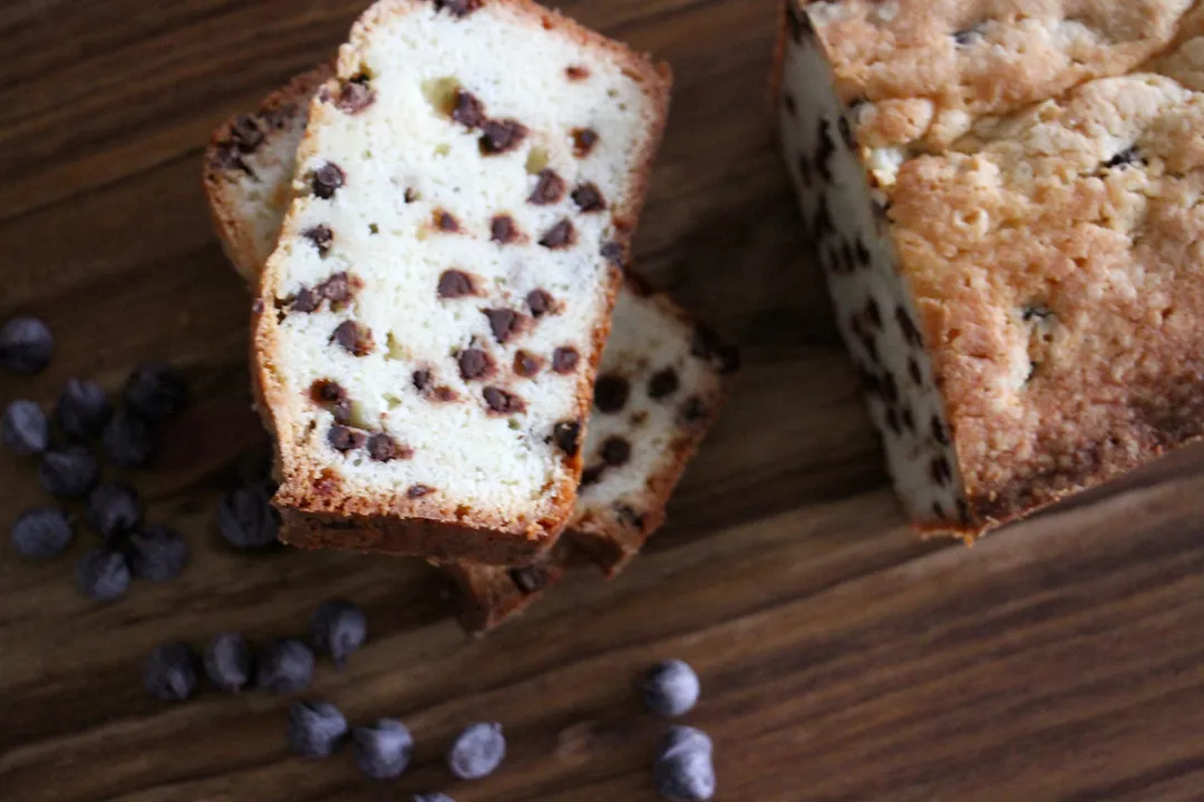 Chocolate Chip Cream Cheese Pound Loaf