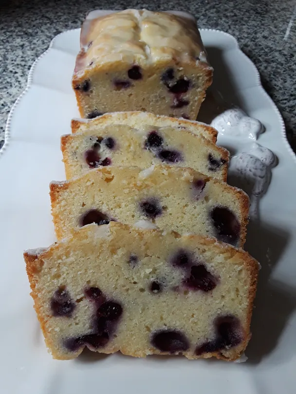 Blueberry Cream Cheese Pound Cake