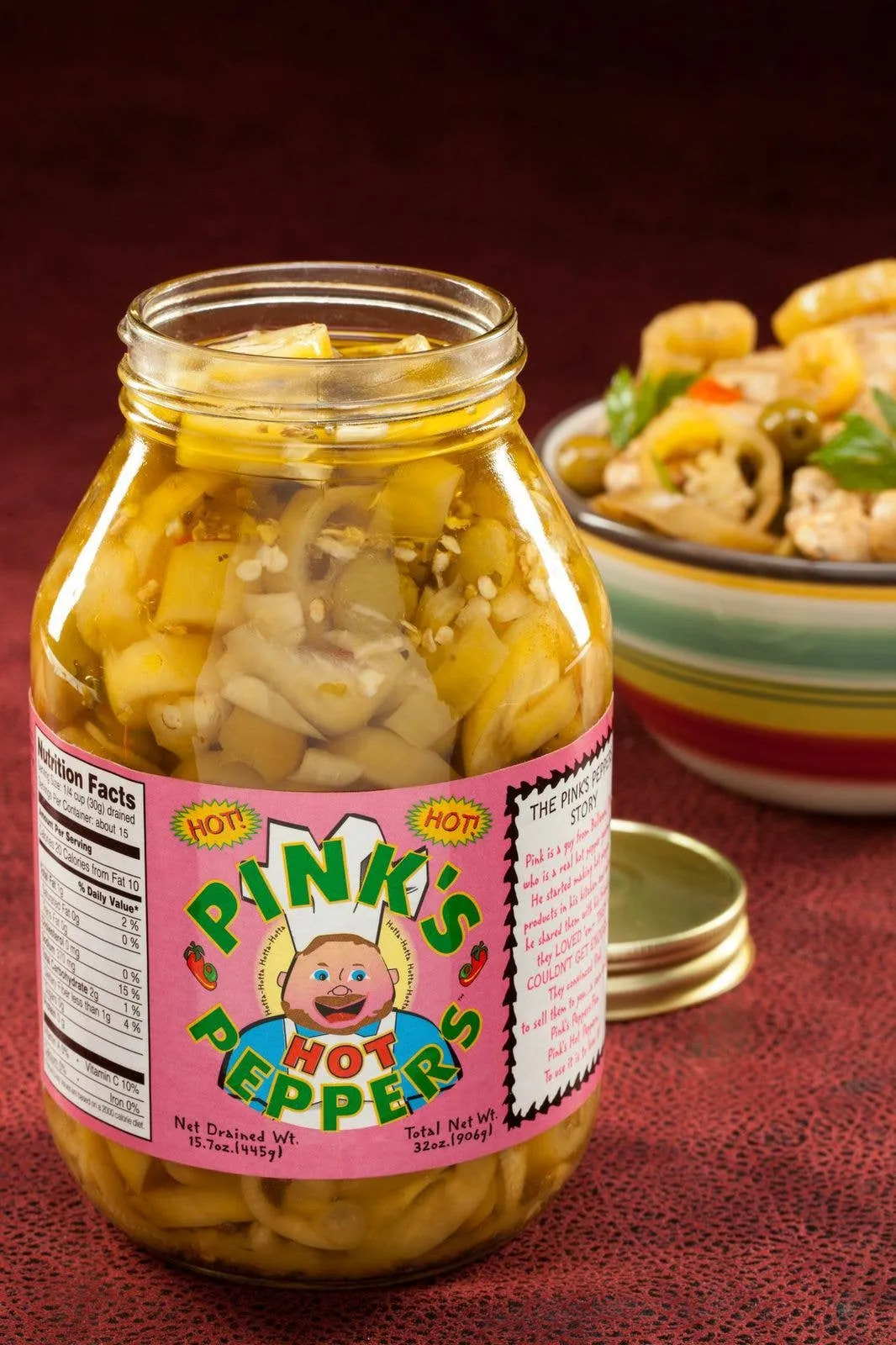 Pink's - Hot Peppers 32 oz