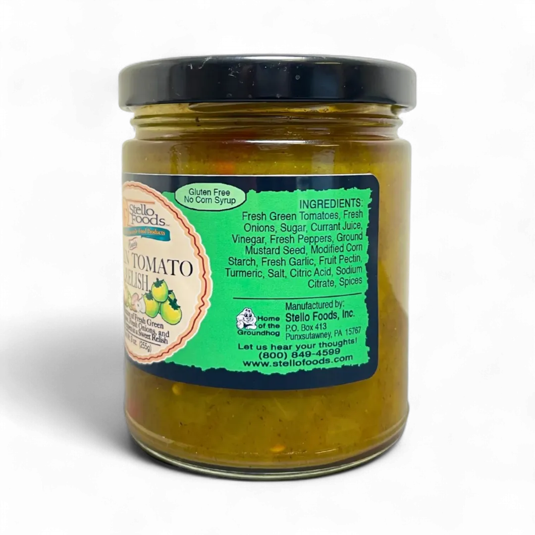 Stello Foods - Rosie's Green Tomato Relish 9 oz