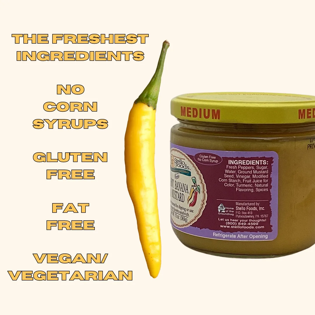 Stello Foods - Rosie's Hot Banana Pepper Mustard 13 oz