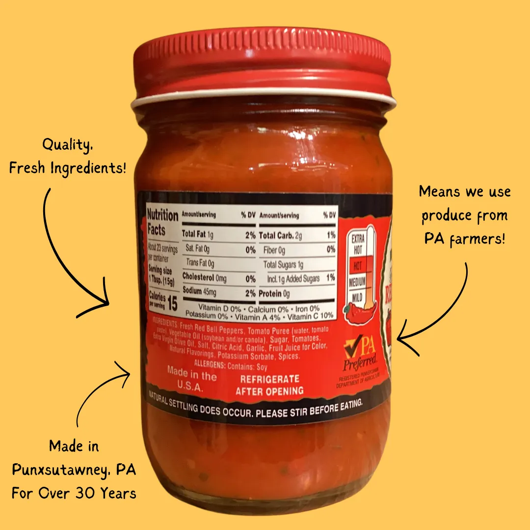 Stello Foods - Rosie's Hot Red Pepper Spread 12 oz