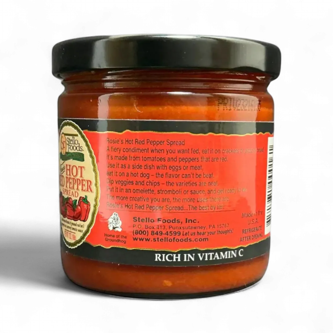 Stello Foods - Rosie's Hot Red Pepper Spread 7 oz