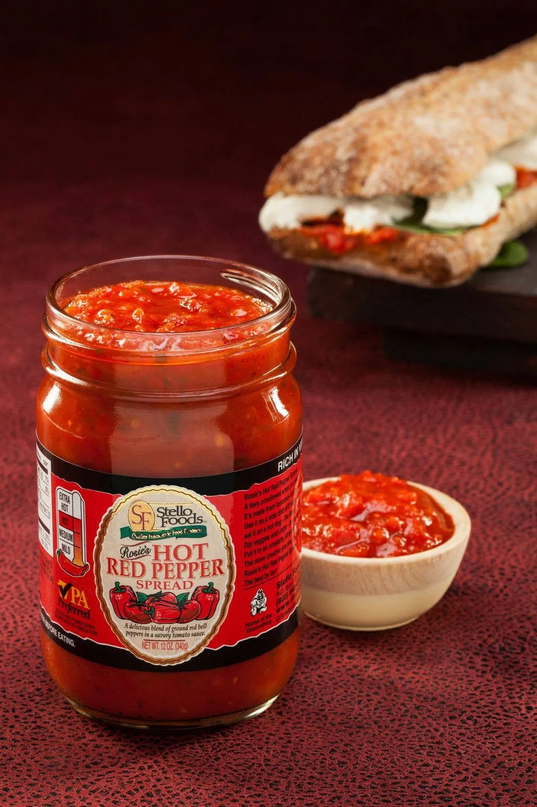 Stello Foods - Rosie's Hot Red Pepper Spread 7 oz