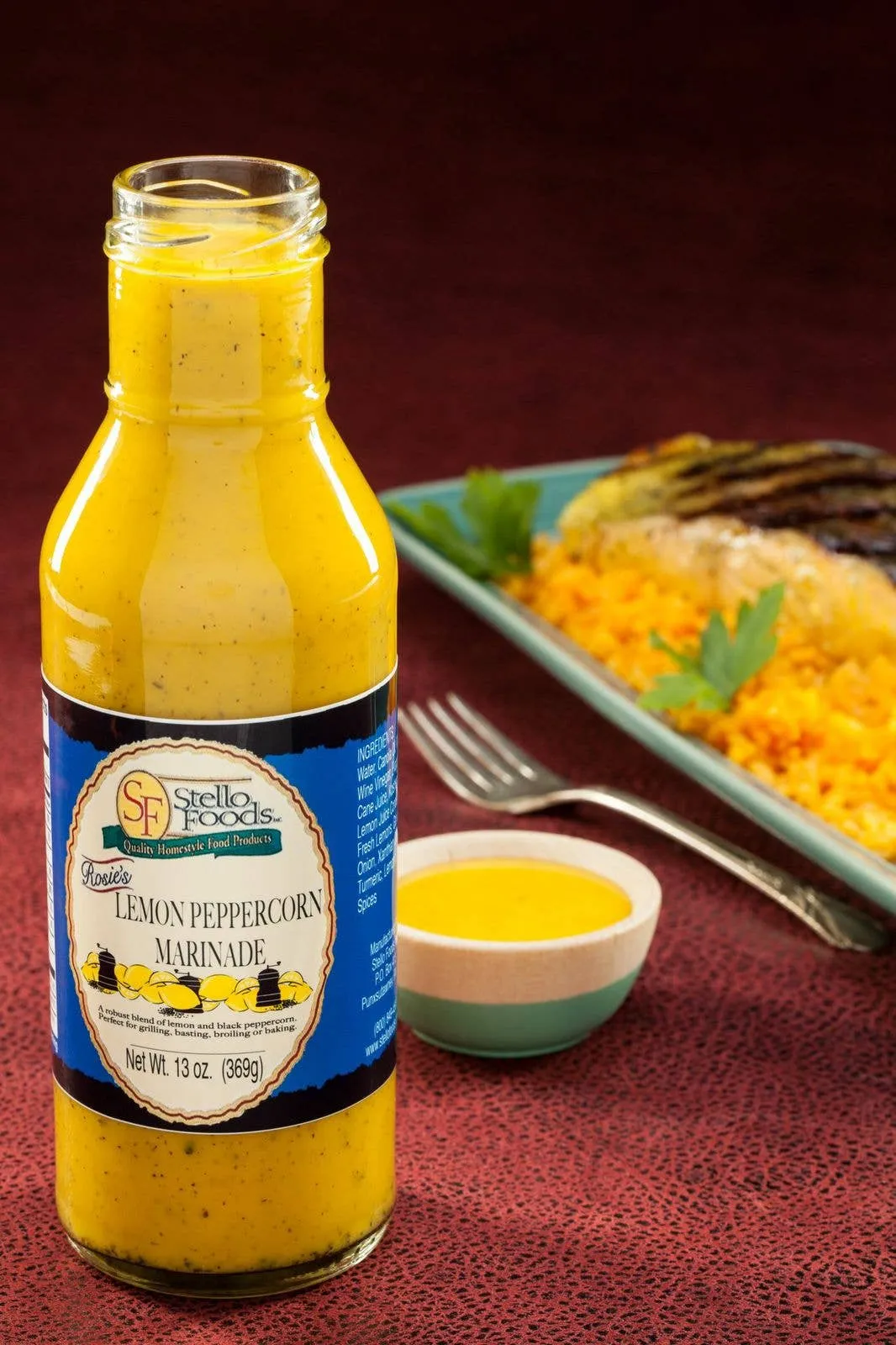 Stello Foods - Rosie's Lemon Peppercorn Marinade 13 oz