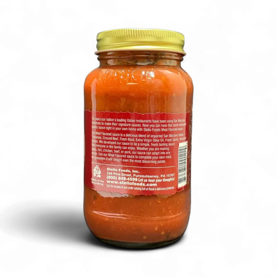Stello Foods - Rosie's Meat Flavored Spaghetti Sauce 25 oz