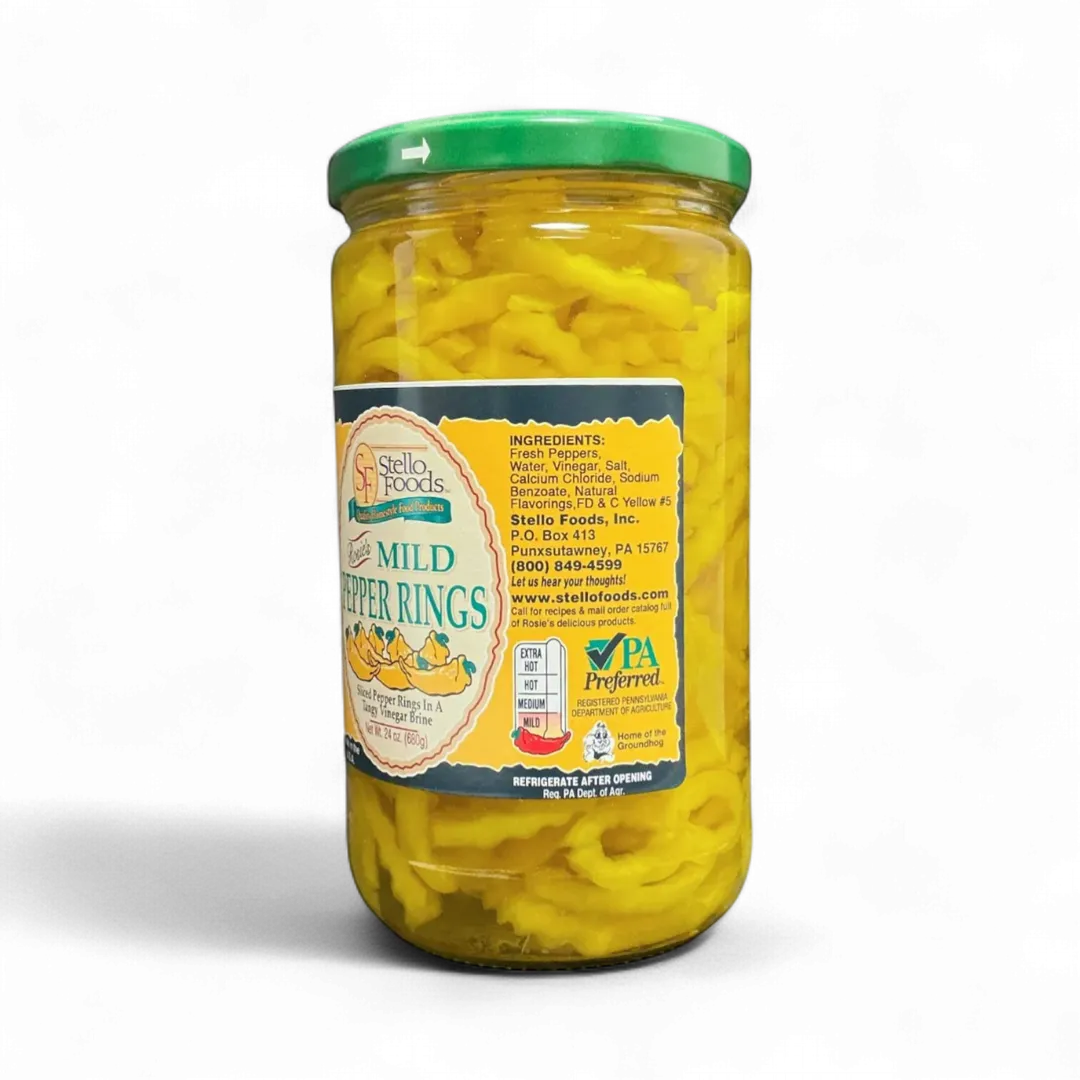 Stello Foods - Rosie's Mild Pepper Rings 24 oz